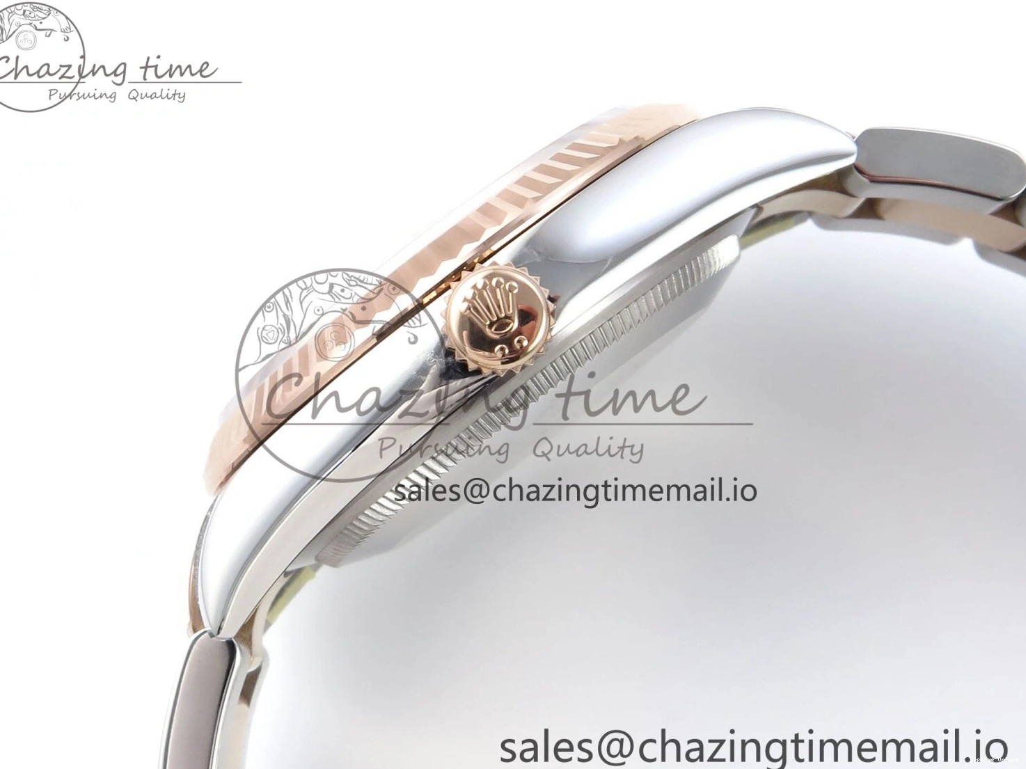 1222 TechFriendly DateJust 36 126231 EWEF Best Edition Gray Stick Dial on SS RG Oyster Bracelet A 661